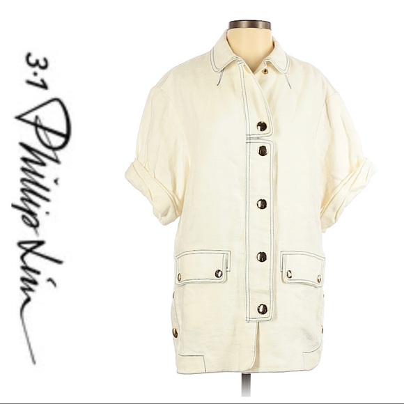 3.1 Phillip Lim Jackets & Blazers - 💕SALE💕 3.1 Phillip Lim Ivory Button Up Jacket